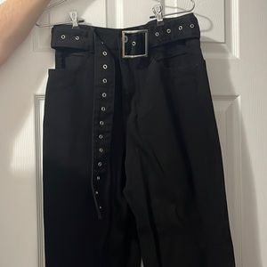Never worn NWT WWW CUTOUT STRAIGHT BLACK PANT